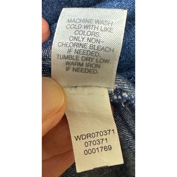 J. JILL Denim Shift Dress With Pockets, Long Sleeve, Sz M - Picture 9 of 9